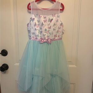 Butterfly Embellished Kids Dress